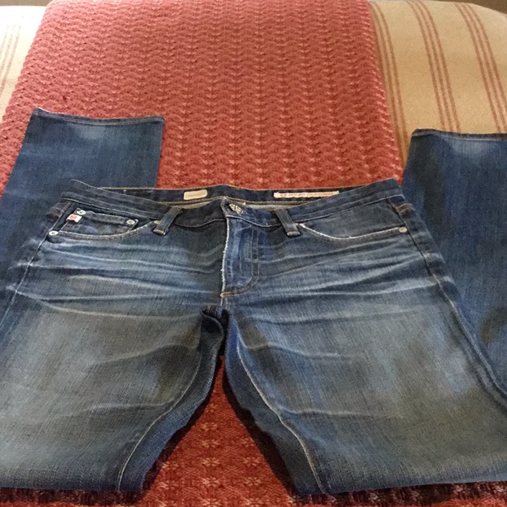 AG blue jeans Premiere Skinny Straight 27R NWOT